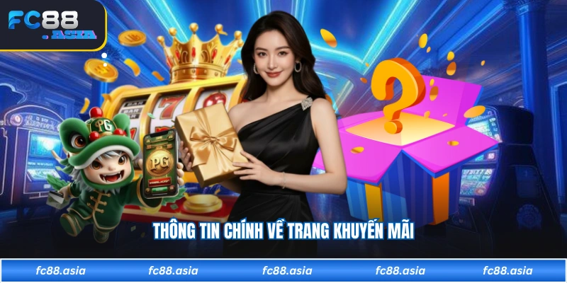 Thông tin chính về trang khuyến mãi